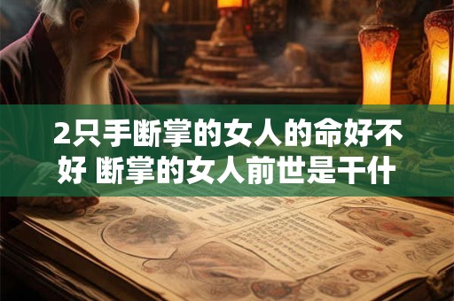 2只手断掌的女人的命好不好 断掌的女人前世是干什么的