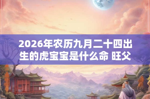 2026年农历九月二十四出生的虎宝宝是什么命 旺父母吗