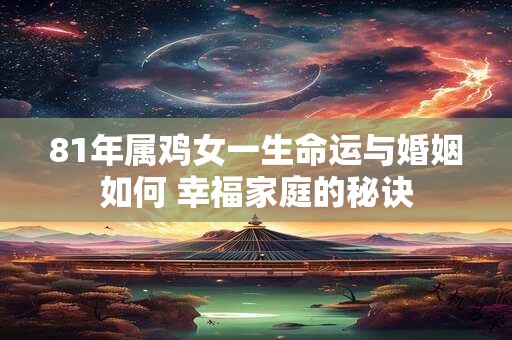 81年属鸡女一生命运与婚姻如何 幸福家庭的秘诀