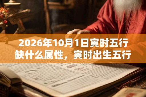 2026年10月1日寅时五行缺什么属性，寅时出生五行缺什么