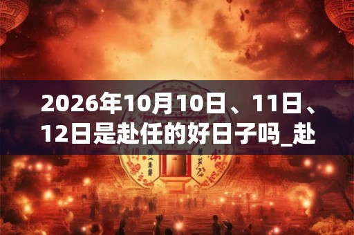 2026年10月10日、11日、12日是赴任的好日子吗_赴任可以吗