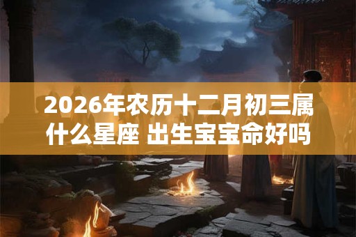 2026年农历十二月初三属什么星座 出生宝宝命好吗