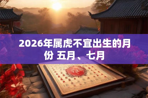 2026年属虎不宜出生的月份 五月、七月