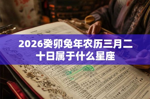 2026癸卯兔年农历三月二十日属于什么星座 2026癸卯兔年农历三月二十日属于什么星座