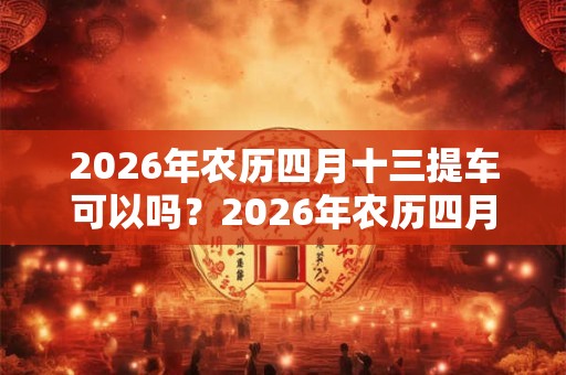 2026年农历四月十三提车可以吗？2026年农历四月提车吉日
