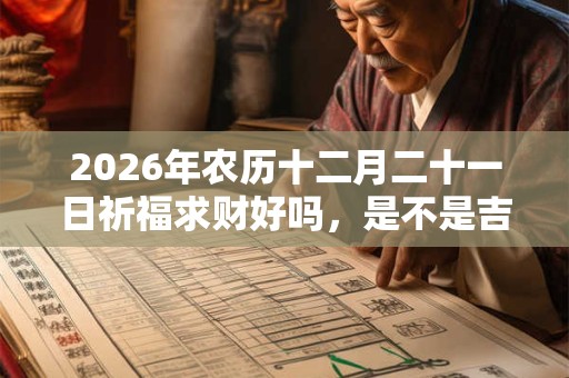 2026年农历十二月二十一日祈福求财好吗,是不是吉日? 2026年农历十二月二十一日祈福求财好吗,是不是吉日?