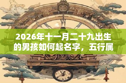 2026年十一月二十九出生的男孩如何起名字，五行属什么
