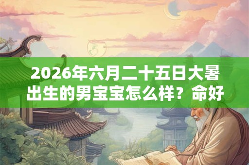 2026年六月二十五日大暑出生的男宝宝怎么样？命好吗？