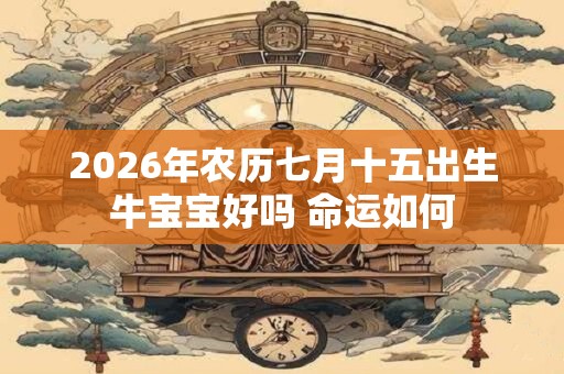 2026年农历七月十五出生牛宝宝好吗 命运如何