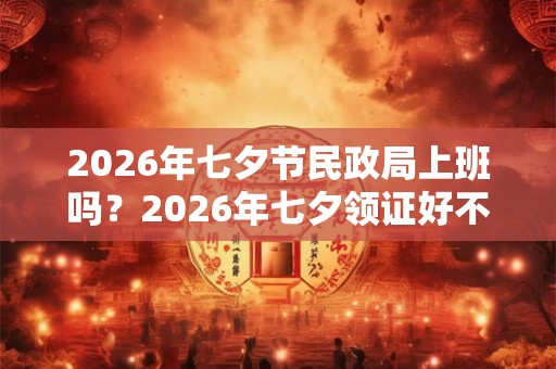 2026年七夕节民政局上班吗？2026年七夕领证好不好？