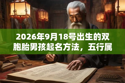 2026年9月18号出生的双胞胎男孩起名方法,五行属什么 2026年9月18号出生的双胞胎男孩起名方法,五行属什么