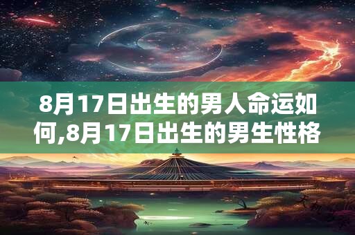 8月17日出生的男人命运如何,8月17日出生的男生性格如何