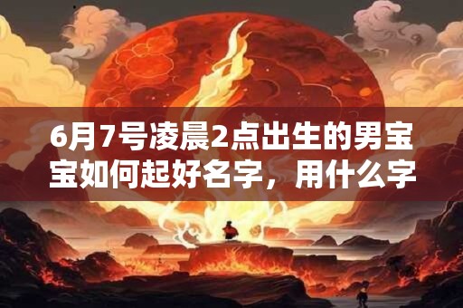 6月7号凌晨2点出生的男宝宝如何起好名字，用什么字好