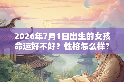 2026年7月1日出生的女孩命运好不好？性格怎么样？