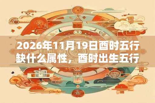 2026年11月19日酉时五行缺什么属性，酉时出生五行缺什么