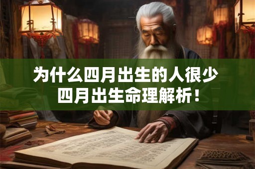 为什么四月出生的人很少 四月出生命理解析! 为什么四月出生的人很少 四月出生命理解析!