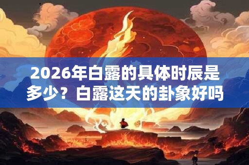 2026年白露的具体时辰是多少？白露这天的卦象好吗？