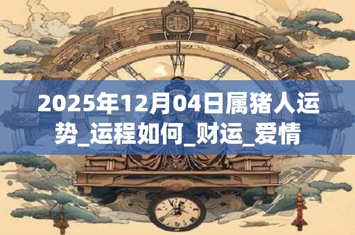 2025年12月04日属猪人运势_运程如何_财运_爱情 2025年12月04日属猪人运势_运程如何_财运_爱情