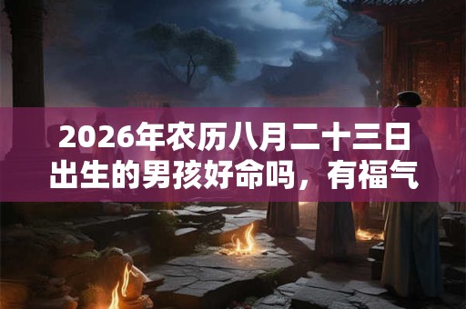 2026年农历八月二十三日出生的男孩好命吗，有福气吗？