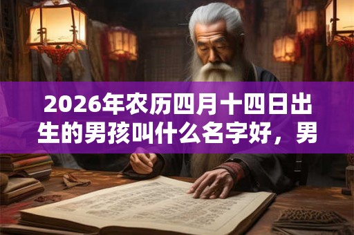 2026年农历四月十四日出生的男孩叫什么名字好，男宝宝取名大全
