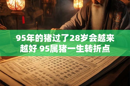 95年的猪过了28岁会越来越好 95属猪一生转折点