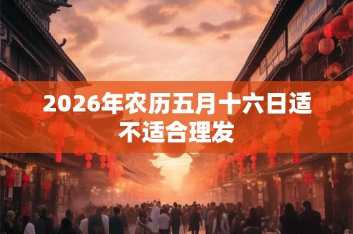 2026年农历五月十六日适不适合理发