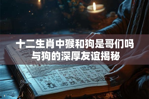 十二生肖中猴和狗是哥们吗 与狗的深厚友谊揭秘