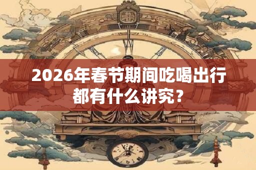 2026年春节期间吃喝出行都有什么讲究？