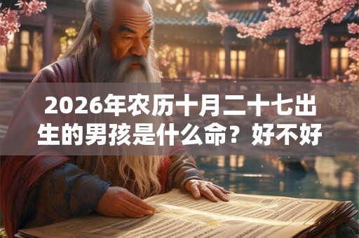 2026年农历十月二十七出生的男孩是什么命？好不好？