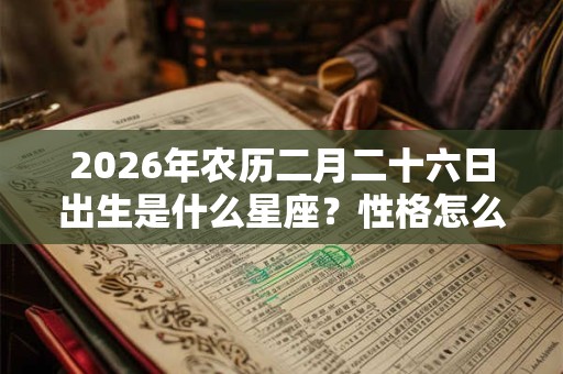 2026年农历二月二十六日出生是什么星座？性格怎么样？