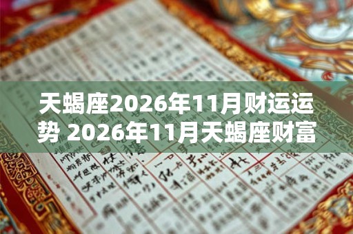 天蝎座2026年11月财运运势 2026年11月天蝎座财富运程详解 天蝎座2026年11月财运运势 2026年11月天蝎座财富运程详解