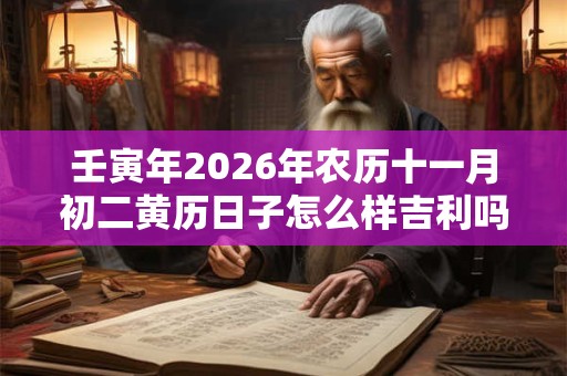 壬寅年2026年农历十一月初二黄历日子怎么样吉利吗？