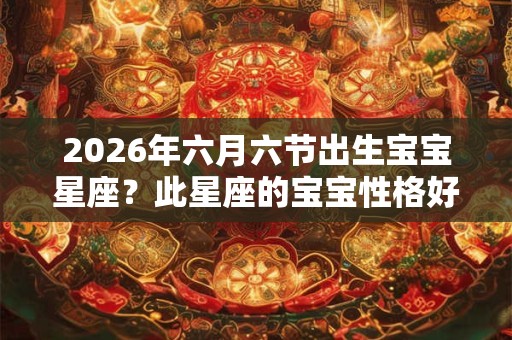 2026年六月六节出生宝宝星座？此星座的宝宝性格好吗？