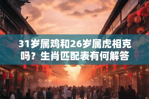 31岁属鸡和26岁属虎相克吗？生肖匹配表有何解答