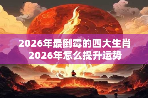 2026年最倒霉的四大生肖 2026年怎么提升运势