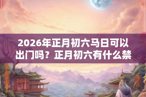 2026年正月初六马日可以出门吗？正月初六有什么禁忌吗？