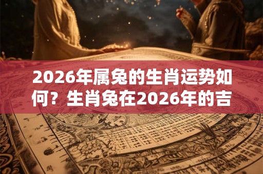 2026年属兔的生肖运势如何?生肖兔在2026年的吉星你知道吗? 2026年属兔的生肖运势如何?生肖兔在2026年的吉星你知道吗?