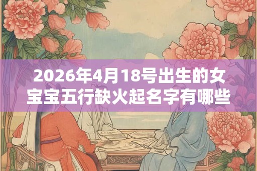 2026年4月18号出生的女宝宝五行缺火起名字有哪些应注意的 2026年4月18号出生的女宝宝五行缺火起名字有哪些应注意的