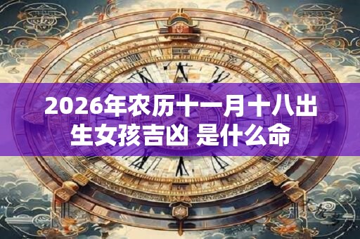 2026年农历十一月十八出生女孩吉凶 是什么命