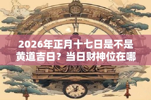 2026年正月十七日是不是黄道吉日？当日财神位在哪？