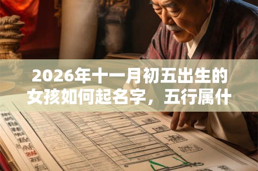 2026年十一月初五出生的女孩如何起名字，五行属什么