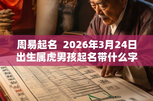 周易起名  2026年3月24日出生属虎男孩起名带什么字好