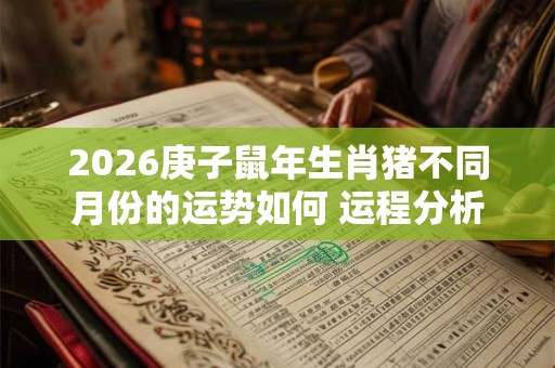 2026庚子鼠年生肖猪不同月份的运势如何 运程分析！