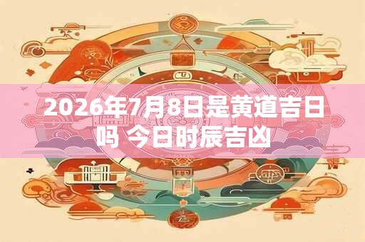2026年7月8日是黄道吉日吗 今日时辰吉凶 2026年7月8日是黄道吉日吗 今日时辰吉凶