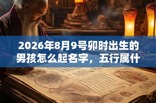 2026年8月9号卯时出生的男孩怎么起名字,五行属什么 2026年8月9号卯时出生的男孩怎么起名字,五行属什么