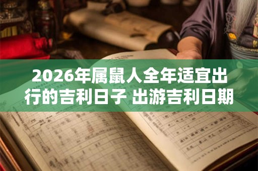2026年属鼠人全年适宜出行的吉利日子 出游吉利日期