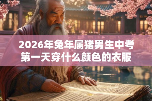 2026年兔年属猪男生中考第一天穿什么颜色的衣服