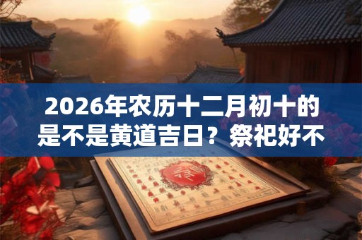 2026年农历十二月初十的是不是黄道吉日？祭祀好不好？
