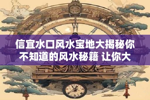 信宜水口风水宝地大揭秘你不知道的风水秘籍 让你大开眼界！