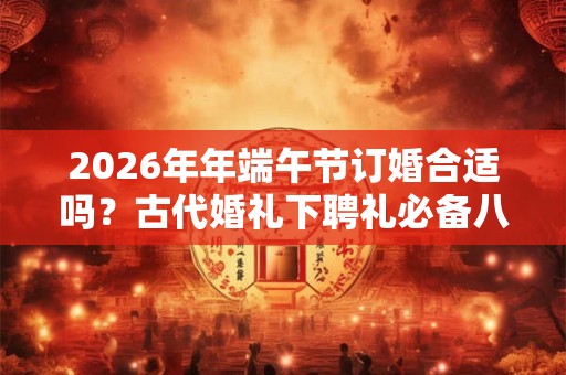 2026年年端午节订婚合适吗？古代婚礼下聘礼必备八样是什么？